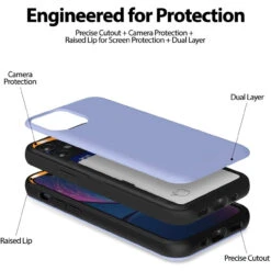 Lilac Goospery Slim Magnetic Door Credit Card Case For IPhone 12 Mini -Cheap NewCase Store iphone 12 mini goospery magnetic door case lilac 6 19949.1652821048