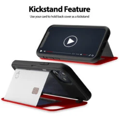 Red Goospery Slim Shock Proof Magnetic Door Case For IPhone 12 Mini -Cheap NewCase Store iphone 12 mini goospery magnetic door case red 4 68009.1652821049