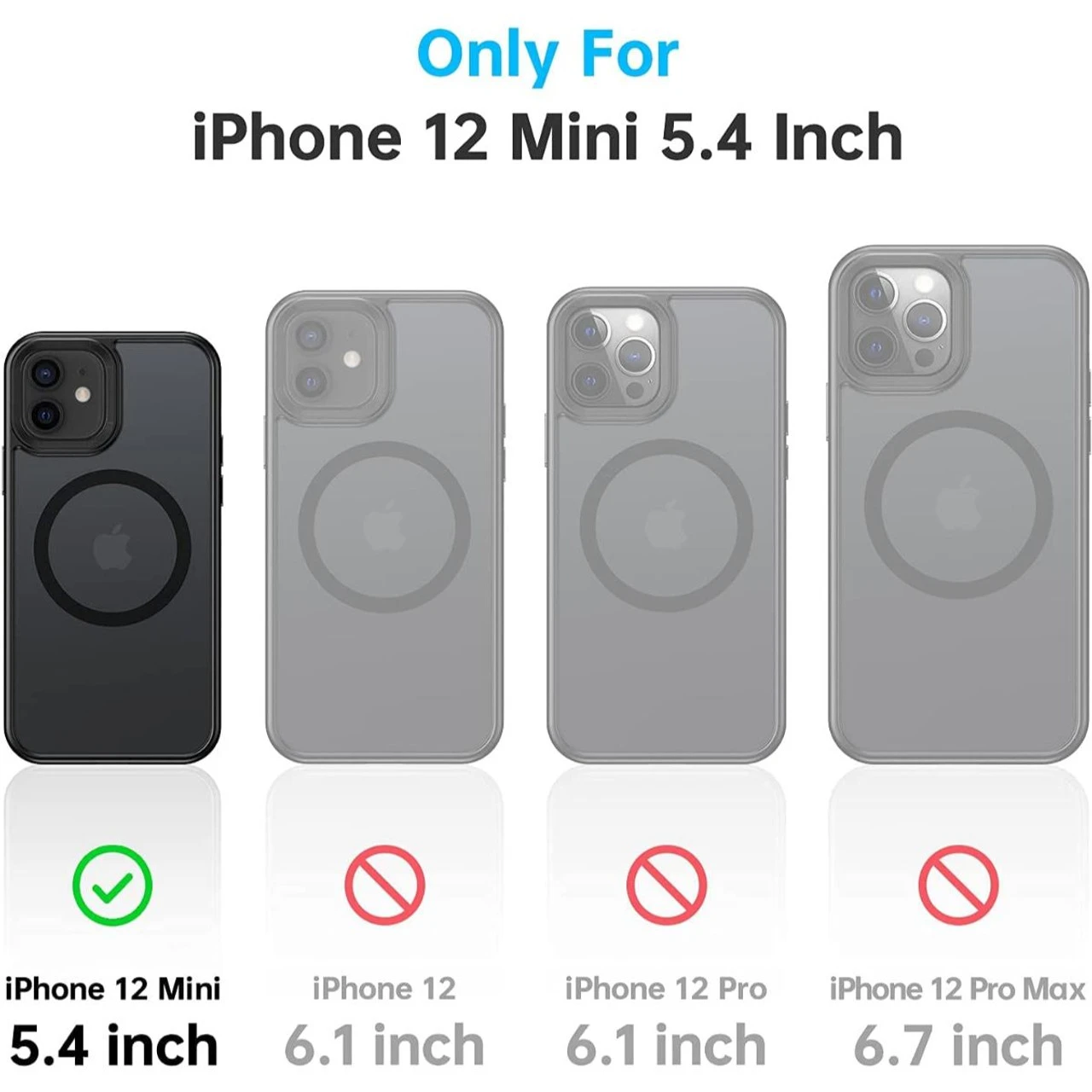 Black IPhone 12 Mini MagSafe Magnetic Case Thin Military Case 2 Black IPhone 12 Mini MagSafe Magnetic Case Thin Military Case - Image 2