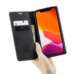 Black IPhone 12 Pro Max Genuine CaseMe Compact Flip Wallet Case 7 Black IPhone 12 Pro Max Genuine CaseMe Compact Flip Wallet Case -Cheap NewCase Store iphone 12 pro max caseme wallet black 3 33874.1641359630