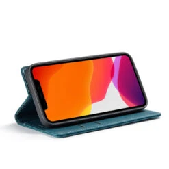 Blue Genuine CaseMe Compact Flip Wallet Case For IPhone 12 Pro Max -Cheap NewCase Store iphone 12 pro max caseme wallet blue 5 93439.1641359626