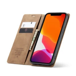 Brown CaseMe Premium PU Leather Wallet Case For IPhone 12 Pro Max -Cheap NewCase Store iphone 12 pro max caseme wallet brown 3 42846.1687311738