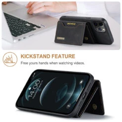 Black DG.Ming M2 Series Magnetic 2-in-1 Wallet Case For IPhone 12 Pro Max 9 Black DG.Ming M2 Series Magnetic 2-in-1 Wallet Case For IPhone 12 Pro Max -Cheap NewCase Store iphone 12 pro max dg ming m2 series black 3 15398.1700649925