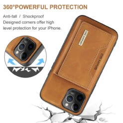Brown IPhone 12 Pro Max DG.Ming M2 Magnetic Shockproof Case With Wallet -Cheap NewCase Store iphone 12 pro max dg ming m2 series brown 4 99328.1700649927