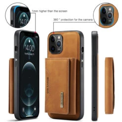 Brown IPhone 12 Pro Max DG.Ming M2 Magnetic Shockproof Case With Wallet -Cheap NewCase Store iphone 12 pro max dg ming m2 series brown 6 16528.1700649927