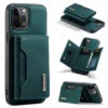 Green IPhone 12 Pro Max DG.Ming M2 Magnetic Detachable Mini Wallet Case