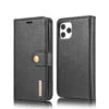 Black DG.Ming Wallet Removable Magnetic Case With Card Slots For IPhone 12 Pro Max