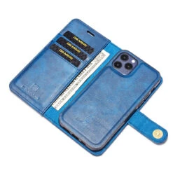 Blue IPhone 12 Pro Max DG.Ming Wallet Removable Magnetic Case With Card Slots -Cheap NewCase Store iphone 12 pro max dg ming wallet magnetic case blue 5 77884.1700735132