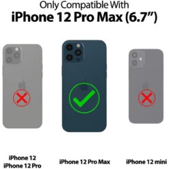 Black IPhone 12 Pro Max Mercury Slim Shock Proof Magnetic Door Case -Cheap NewCase Store iphone 12 pro max goospery magnetic door case black 3 45027.1667280909