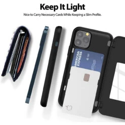 Black IPhone 12 Pro Max Mercury Slim Shock Proof Magnetic Door Case -Cheap NewCase Store iphone 12 pro max goospery magnetic door case black 4 51199.1667280909