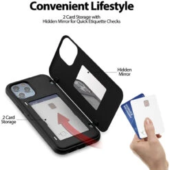 Black IPhone 12 Pro Max Mercury Slim Shock Proof Magnetic Door Case -Cheap NewCase Store iphone 12 pro max goospery magnetic door case black 5 42275.1667280909