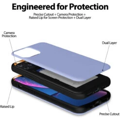 Lilac Goospery Slim Shock Proof Magnetic Door Case For IPhone 12 Pro Max -Cheap NewCase Store iphone 12 pro max goospery magnetic door case lilac 3 60266.1652821051