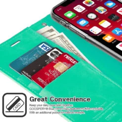 Mint Green Mercury Mansoor Wallet Diary Case For IPhone 12 Pro Max 8 Mint Green Mercury Mansoor Wallet Diary Case For IPhone 12 Pro Max -Cheap NewCase Store iphone 12 pro max mansoor diary mint green 2 89887.1641679329