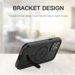 Black IPhone 12 Pro Max Waterproof MagSafe Dirtproof Shock Proof Case -Cheap NewCase Store iphone 12 pro max waterproof case black 6 61903.1693359916