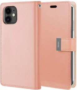 Rose Gold Mercury Rich Diary Wallet Case For IPhone 12 / 12 Pro 6.1" -Cheap NewCase Store iphone 12 rich diary rosegold 3 87918.1685698494