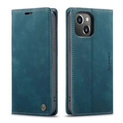 Blue CaseMe Slim Magnetic Classy Wallet Case For IPhone 13 -Cheap NewCase Store iphone 13 caseme wallet blue 4 35001.1675199719
