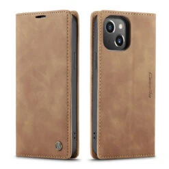 Brown CaseMe Slim Magnetic Classy Wallet Case For IPhone 13 -Cheap NewCase Store iphone 13 caseme wallet brown 4 83718.1649295232