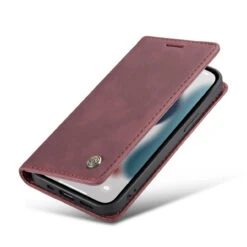 Wine CaseMe Compact Flip Magnetic Wallet Case For IPhone 13 -Cheap NewCase Store iphone 13 caseme wallet wine 3 79230.1649295228
