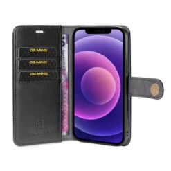 Black IPhone 13 DG.Ming Magnetic 2-in-1 Shockproof Leather Wallet Case 11 Black IPhone 13 DG.Ming Magnetic 2-in-1 Shockproof Leather Wallet Case -Cheap NewCase Store iphone 13 dg ming wallet magnetic case black 5 85079.1700735089