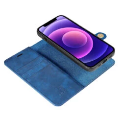 Blue DG.Ming 2 In 1 Leather Wallet Removable Magnetic Case For IPhone 13 -Cheap NewCase Store iphone 13 dg ming wallet magnetic case blue 6 85416.1700735092