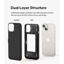 Black Goospery Slim Magnetic Door Credit Card Case For IPhone 13 -Cheap NewCase Store iphone 13 goospery magnetic door case black 4 24832.1671685052