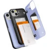 Lilac Mercury Magnetic Door 2 Card Shock Proof Case For IPhone 13