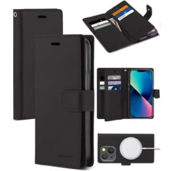 Black Mercury Mansoor Diary Card Holder Wallet For IPhone 13 Pro
