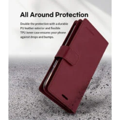 Wine IPhone 13 Pro Max Mercury Mansoor Diary Flip Wallet Case -Cheap NewCase Store iphone 13 mercury mansoor wallet wine 7 09576.1679973029