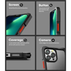 Black Mercury Z Bumper Crystal Clear PC Back Case For IPhone 13 -Cheap NewCase Store iphone 13 mercury z bumper case black 7 47681.1647750538