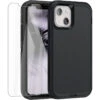Black IPhone 13 Heavy Duty Military Defense Drop Proof Case