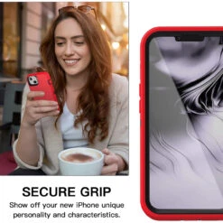 Red Full Body Heavy Duty Defender Case For IPhone 13 14 Red Full Body Heavy Duty Defender Case For IPhone 13 -Cheap NewCase Store iphone 13 military grade defender case red 7 94453.1673678485