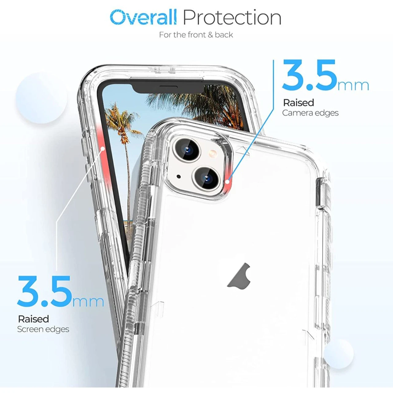 Clear IPhone 13 Heavy Duty Defender Military Belt Clip Holster Case 3 Clear IPhone 13 Heavy Duty Defender Military Belt Clip Holster Case - Image 3