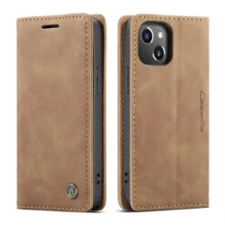 Brown CaseMe Slim 2 Card Slot Classy Wallet Case For IPhone 13 Mini -Cheap NewCase Store iphone 13 mini caseme wallet brown 3 68594.1637128877