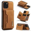 Brown IPhone 13 Mini DG.Ming M2 Series Magnetic 2-in-1 Wallet Case