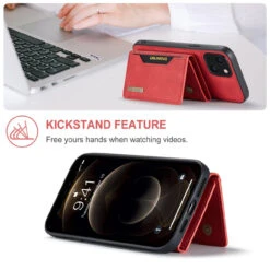 Red DG.Ming M2 Series Luxury Wallet Leather Case For IPhone 13 Mini 9 Red DG.Ming M2 Series Luxury Wallet Leather Case For IPhone 13 Mini -Cheap NewCase Store iphone 13 mini dg ming m2 series red 3 42424.1700649887