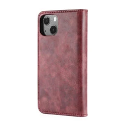 Red IPhone 13 Mini DG.Ming 2 In 1 Leather Wallet Removable Magnetic Case -Cheap NewCase Store iphone 13 mini dg ming wallet magnetic case red 3 47806.1700735104