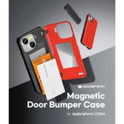 Red IPhone 13 Mini Goospery Slim Shock Proof Magnetic Door Case -Cheap NewCase Store iphone 13 mini goospery magnetic door case red 3 84547.1652821040