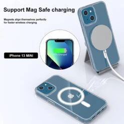 Clear MagSafe Magnetic Case Thin Military Case For IPhone 13 Mini -Cheap NewCase Store iphone 13 mini magsafe shockproof case clear 4 14566.1659587053
