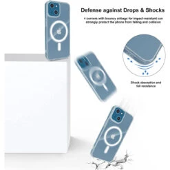 Clear MagSafe Magnetic Case Thin Military Case For IPhone 13 Mini -Cheap NewCase Store iphone 13 mini magsafe shockproof case clear 6 55215.1659587055