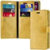 Gold IPhone 13 Mini Mercury Mansoor Diary Flip Wallet Case