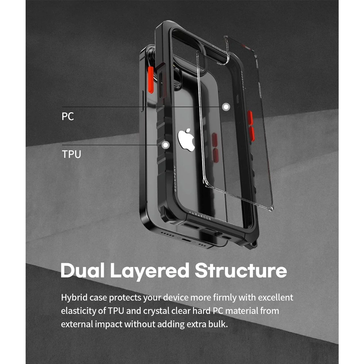 Mercury Z Bumper Crystal Clear Shock Absorbing Case For IPhone 13 Mini 3 Mercury Z Bumper Crystal Clear Shock Absorbing Case For IPhone 13 Mini - Image 3