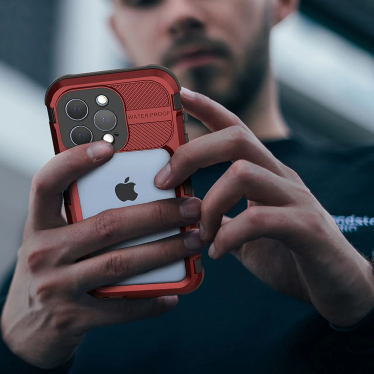 Red IPhone 13 Aluminum Alloy Diving Shell Waterproof / Drop Proof Case 13 Red IPhone 13 Aluminum Alloy Diving Shell Waterproof / Drop Proof Case - Image 13