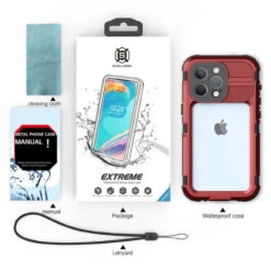 Red IPhone 13 Aluminum Alloy Diving Shell Waterproof / Drop Proof Case 28 Red IPhone 13 Aluminum Alloy Diving Shell Waterproof / Drop Proof Case -Cheap NewCase Store iphone 13 pro aluminium alloy waterproof case red 14 12920.1649380339