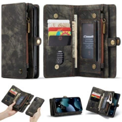 Black CaseMe 11 Card Slot Wallet Magnetic Case For IPhone 13 Pro 9 Black CaseMe 11 Card Slot Wallet Magnetic Case For IPhone 13 Pro -Cheap NewCase Store iphone 13 pro caseme multifunctional wallet black 5 05145.1687238645