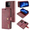 Red IPhone 13 Pro DG.Ming Premium 2 In 1 Magnetic Case And Wallet