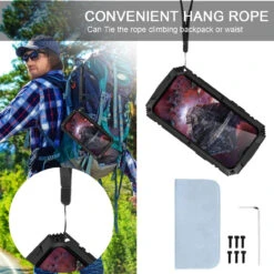 Black IPhone 13 Pro Heavy Duty Military Metal Drop Proof Case -Cheap NewCase Store iphone 13 pro extreme metal military case black 7 74920.1695005622