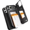 Black IPhone 13 Pro Mercury Slim Magnetic Door Case With Card Slot