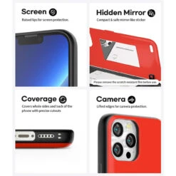 Red IPhone 13 Pro Mercury Slim Shock Proof Magnetic Door Case -Cheap NewCase Store iphone 13 pro goospery magnetic door case red 7 19779.1675299828