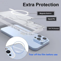 Clear IPhone 13 Pro MagSafe Magnetic Bumper Shockproof Case -Cheap NewCase Store iphone 13 pro magsafe shockproof case clear 3 94126.1659587239