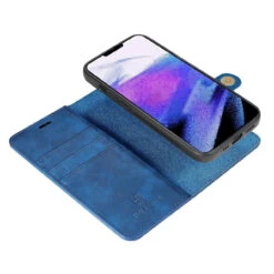Blue DG.Ming M2 Magnetic Shockproof Case Leather Wallet For IPhone 13 Pro Max -Cheap NewCase Store iphone 13 pro max dg ming wallet magnetic case blue 6 58954.1700735116